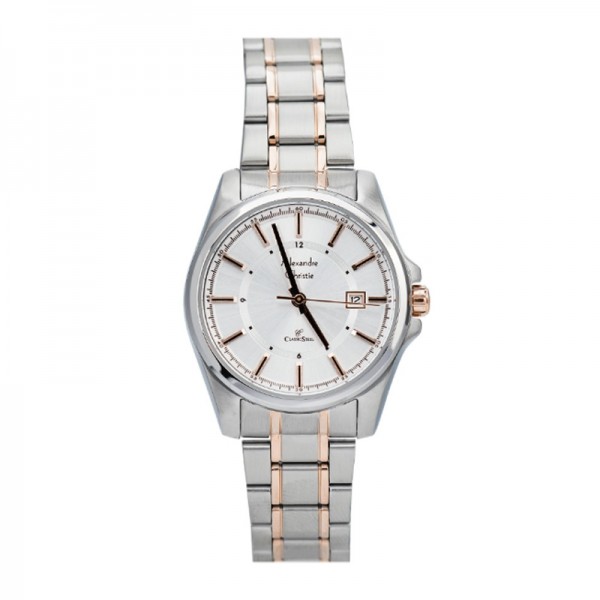 Alexandre Christie AC 8502 Silver Rosegold White Lady LDBTRSL